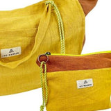 Mustard Linen <tc>Pack</tc> Medium Bag + <tc>Toiletry Bag</tc>