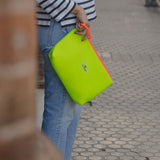 Neoprene Coral Fluorine handbag
