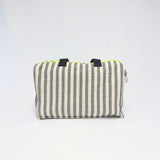 Gray Stripes Medium Travel Bag
