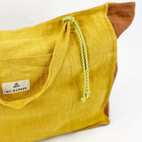 Mustard Linen <tc>Pack</tc> Medium Bag + <tc>Toiletry Bag</tc>