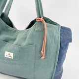 Green Linen <tc>Pack</tc> Medium Bag + <tc>Toiletry Bag</tc>