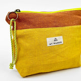 Mustard Linen <tc>Pack</tc> Medium Bag + <tc>Toiletry Bag</tc>