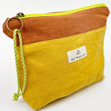 Mustard Linen <tc>Pack</tc> Shopper Bag + <tc>Toiletry Bag</tc>