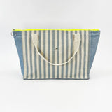 Navy Stripes Medium Travel Bag