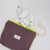 Oslo toiletry bag/ Fluorescent zipper wallet