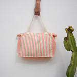 Peach Stripes Maxi Bolso Grande-Maxi Bolso Grande-Mywanderstore-Mywanderstore